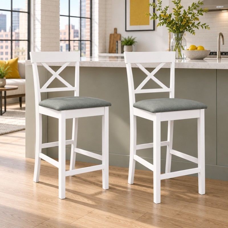Tabourets de bar Dwight — mise en situation