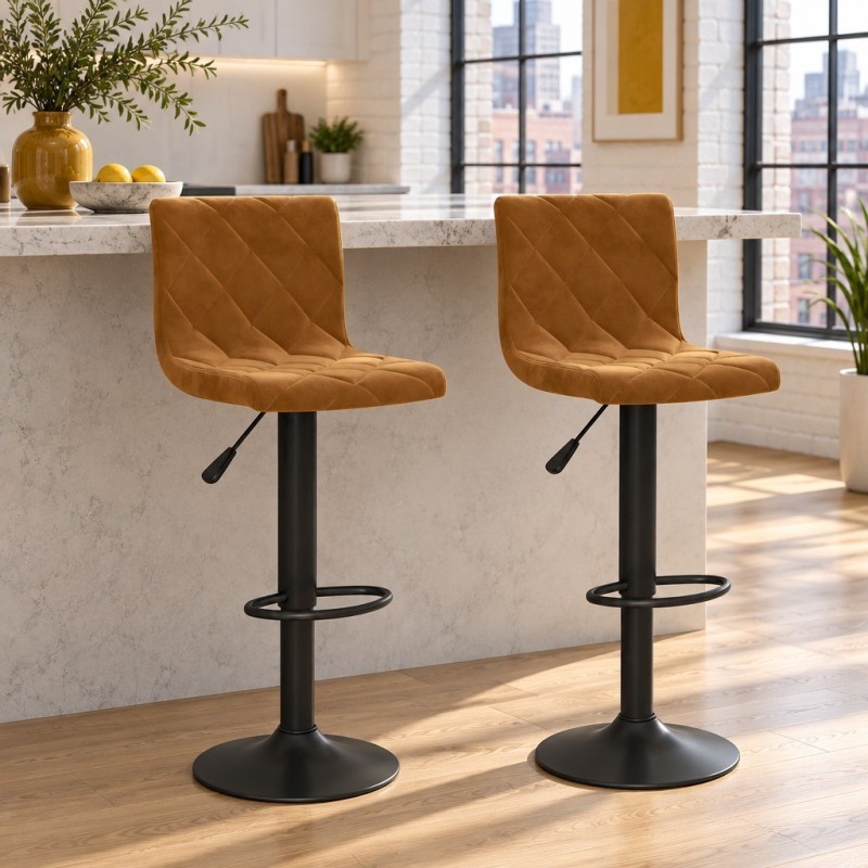 Tabourets de bar Woodruff — mise en situation