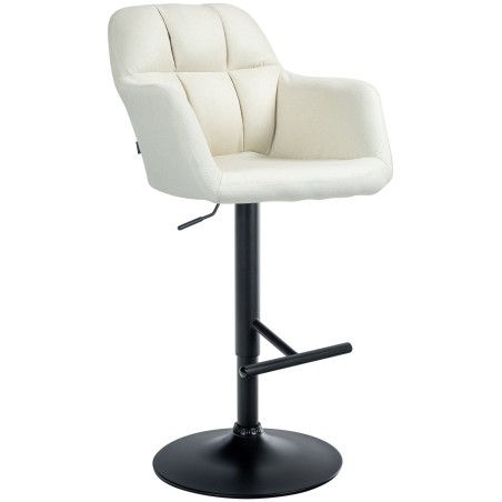 Fauteuil de bar Varick — Tissu · Crème