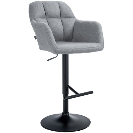 Fauteuil de bar Varick — Tissu · Gris