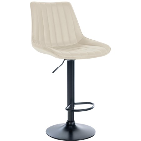 Tabouret de bar Rivington — Similicuir · Crème