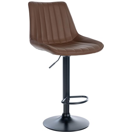 Tabouret de bar Rivington — Similicuir · Marron
