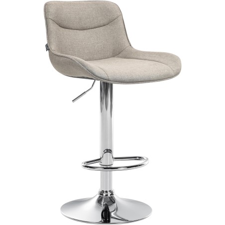 Tabouret de bar Ludlow — Tissu · Taupe