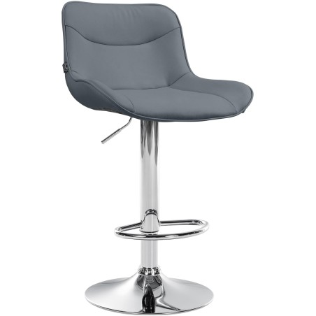 Tabouret de bar Ludlow — Similicuir · Gris