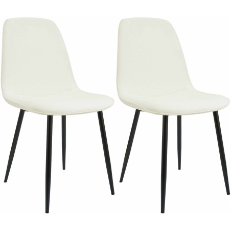 Chaises Wardour — Tissu · Crème
