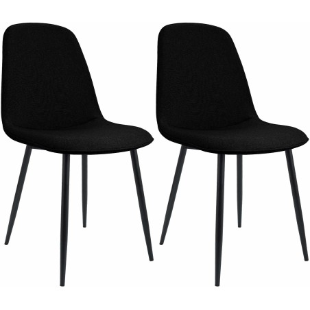 Chaises Wardour — Tissu · Noir