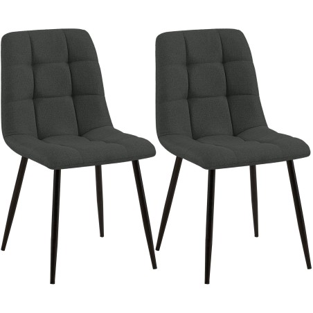 Chaises Carnaby — Tissu · Gris foncé