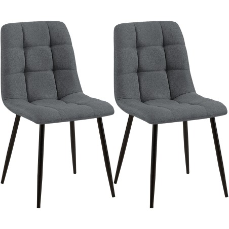 Chaises Carnaby — Tissu · Gris