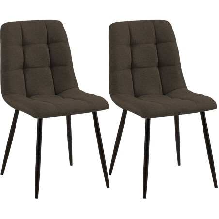 Chaises Carnaby — Tissu · Marron