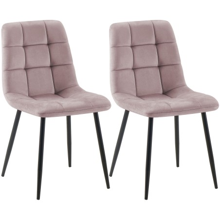 Chaises Carnaby — Velours · Rose