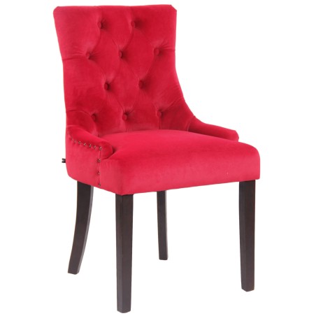 Chaise Beak — Velours · Rouge