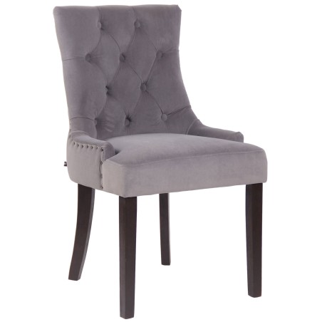 Chaise Beak — Velours · Gris