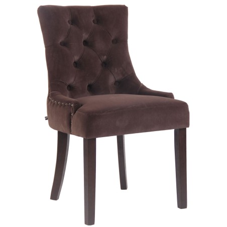 Chaise Beak — Velours · Marron