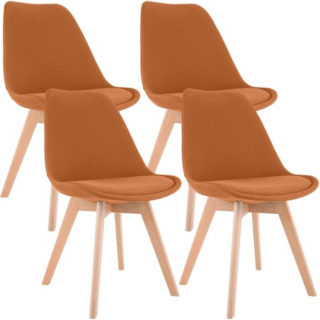 Chaises Duane — Tissu · Orange