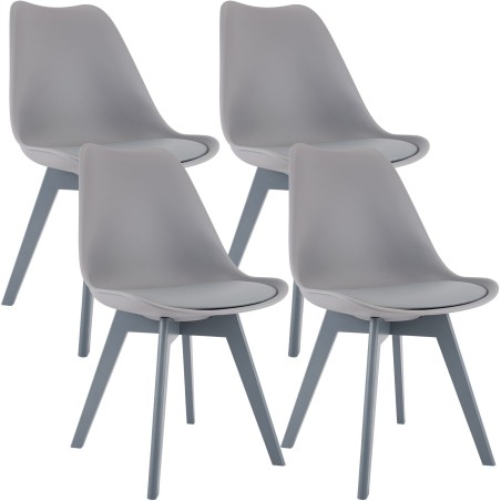 Chaises Duane — Plastique · Gris