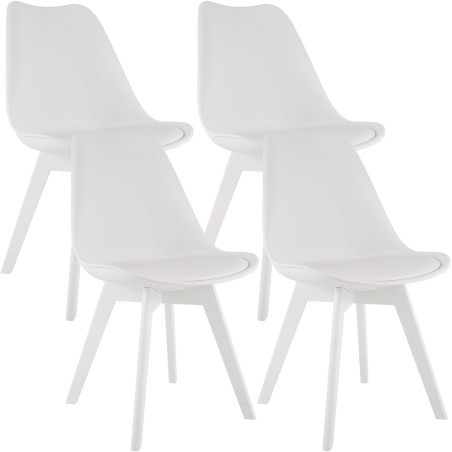 Chaises Duane — Plastique · Blanc