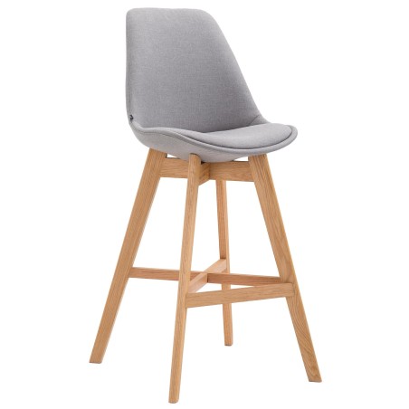 Tabouret de bar Golden — Tissu · Gris