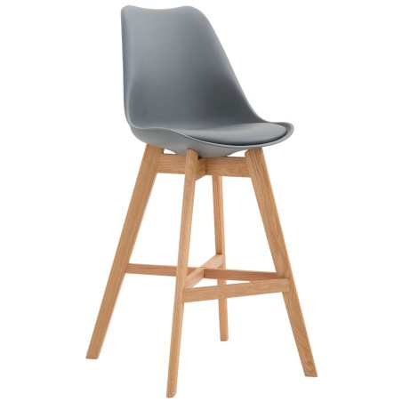 Tabouret de bar Golden — Plastique · Gris