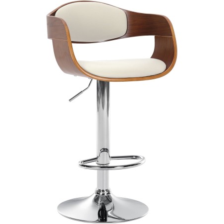Tabouret de bar Laight — Similicuir · Blanc