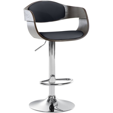Tabouret de bar Laight — Similicuir · Gris