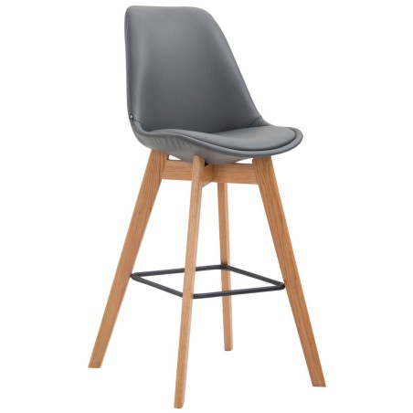 Tabouret de bar Lexington — Similicuir · Gris