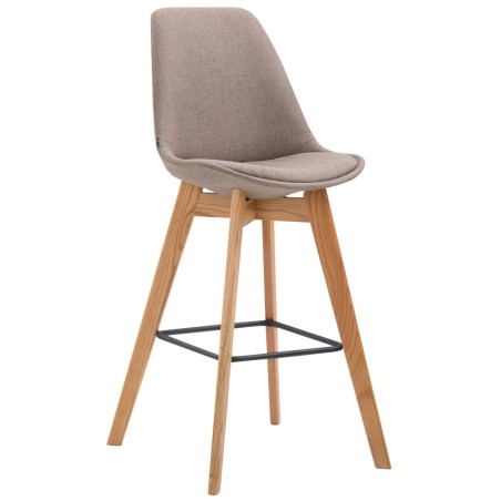 Tabouret de bar Lexington — Tissu · Taupe