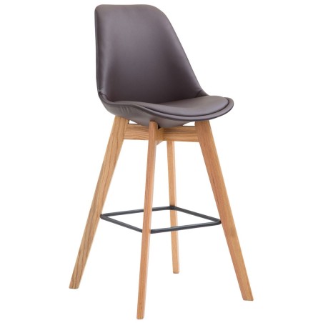 Tabouret de bar Lexington — Similicuir · Marron