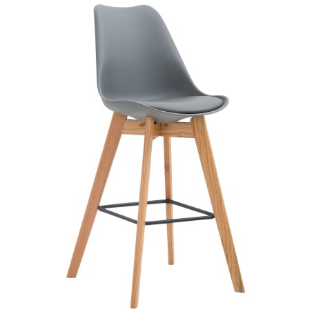 Tabouret de bar Lexington — Plastique · Gris