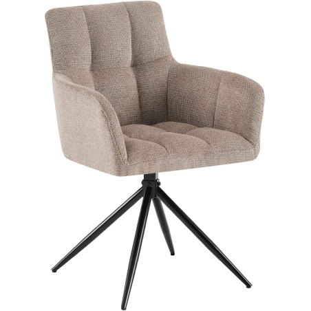 Chaise Harrison — Tissu · Taupe
