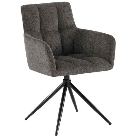 Chaise Harrison — Tissu · Gris foncé