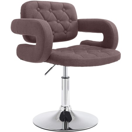 Fauteuil Kingly — Tissu · Marron