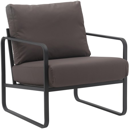 Fauteuil Odéon — Similicuir · Marron