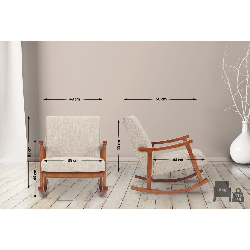 Fauteuil à bascule Batignolles