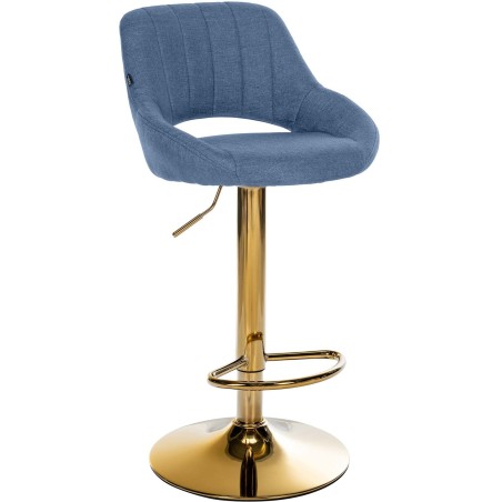Tabouret de bar Mercer — Tissu · Bleu