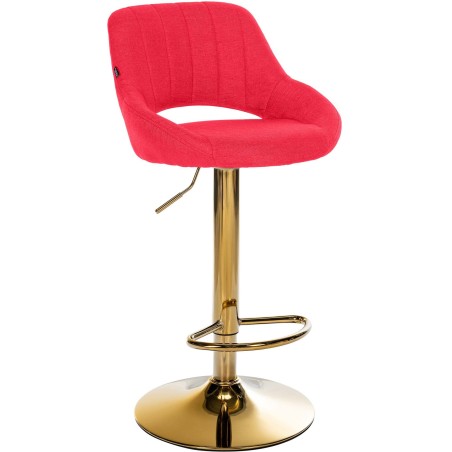 Tabouret de bar Mercer — Tissu · Rouge