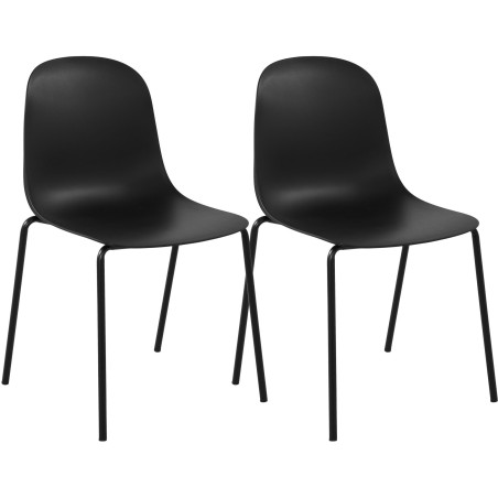 Chaises Covent — Plastique · Noir
