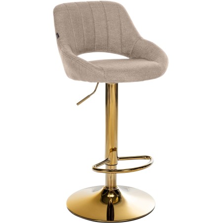 Tabouret de bar Mercer — Tissu · Taupe