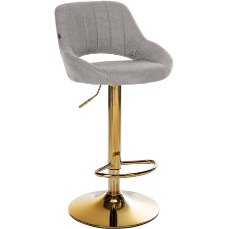 Tabouret de bar Mercer — Tissu · Gris