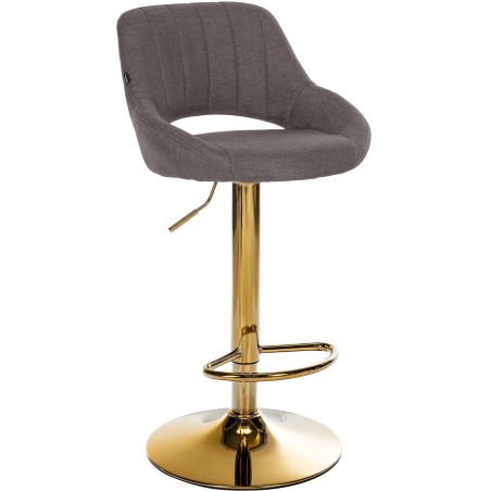Tabouret de bar Mercer — Tissu · Gris foncé