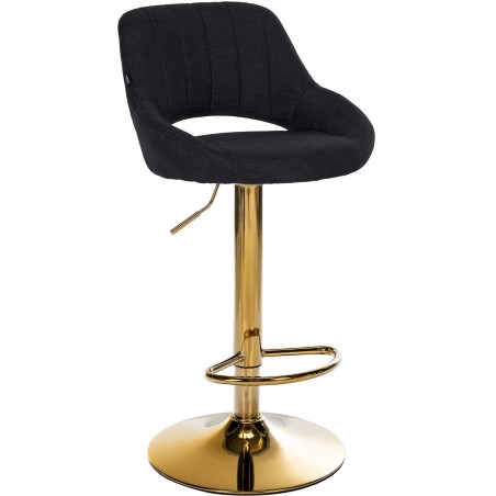 Tabouret de bar Mercer — Tissu · Noir