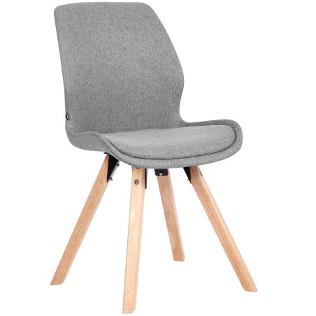 Chaise Neal — Tissu · Gris
