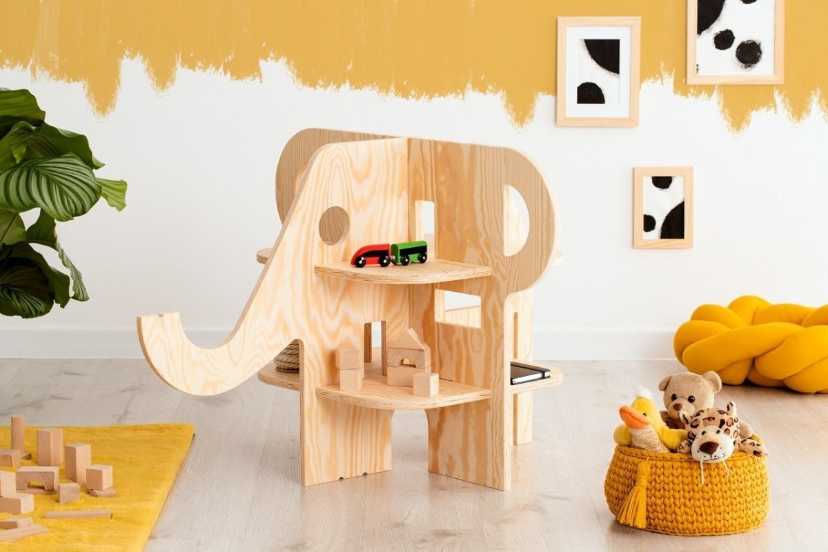 petite étagère en bois éléphant