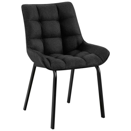 Chaise Earlham — Tissu · Gris titane