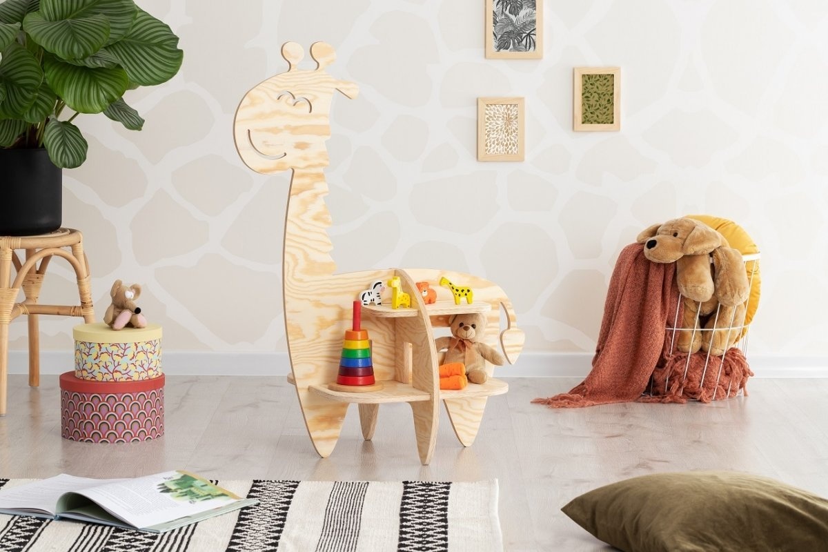 petite étagère en bois Girafe