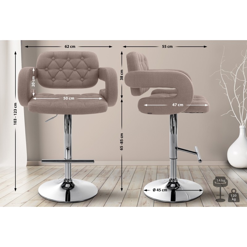 Fauteuil de bar Kingly