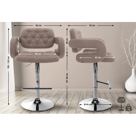 Fauteuil de bar Kingly