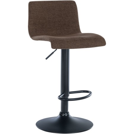Tabouret de bar Putney — Tissu · Marron