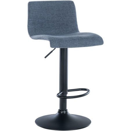 Tabouret de bar Putney — Tissu · Bleu
