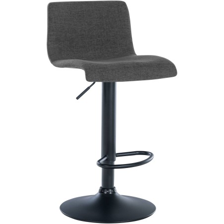 Tabouret de bar Putney — Tissu · Gris foncé