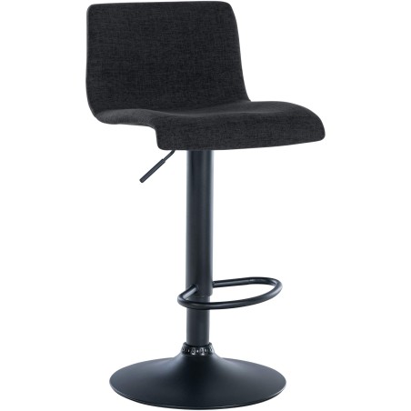 Tabouret de bar Putney — Tissu · Noir